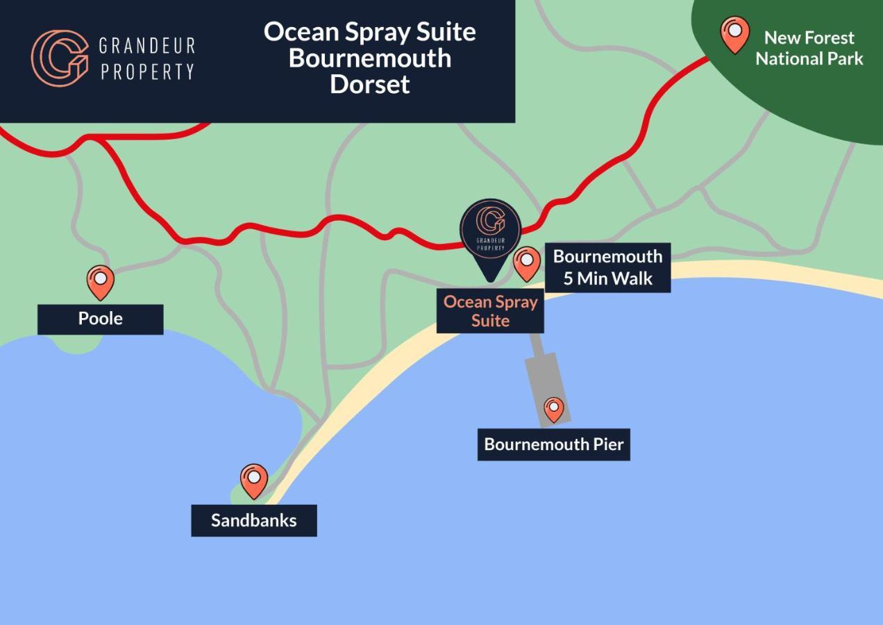 Ocean Spray Suite By Grandeur Property Bournemouth Kültér fotó